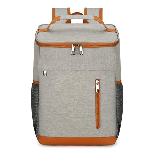 Mochila Aislada Tela Oxford Bag Almuerzo Gran Capacidad () Naranja