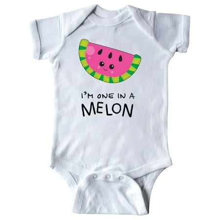 Funky Infant Clothes - I'm One in a Melon- funny watermelon Infant Creeper
