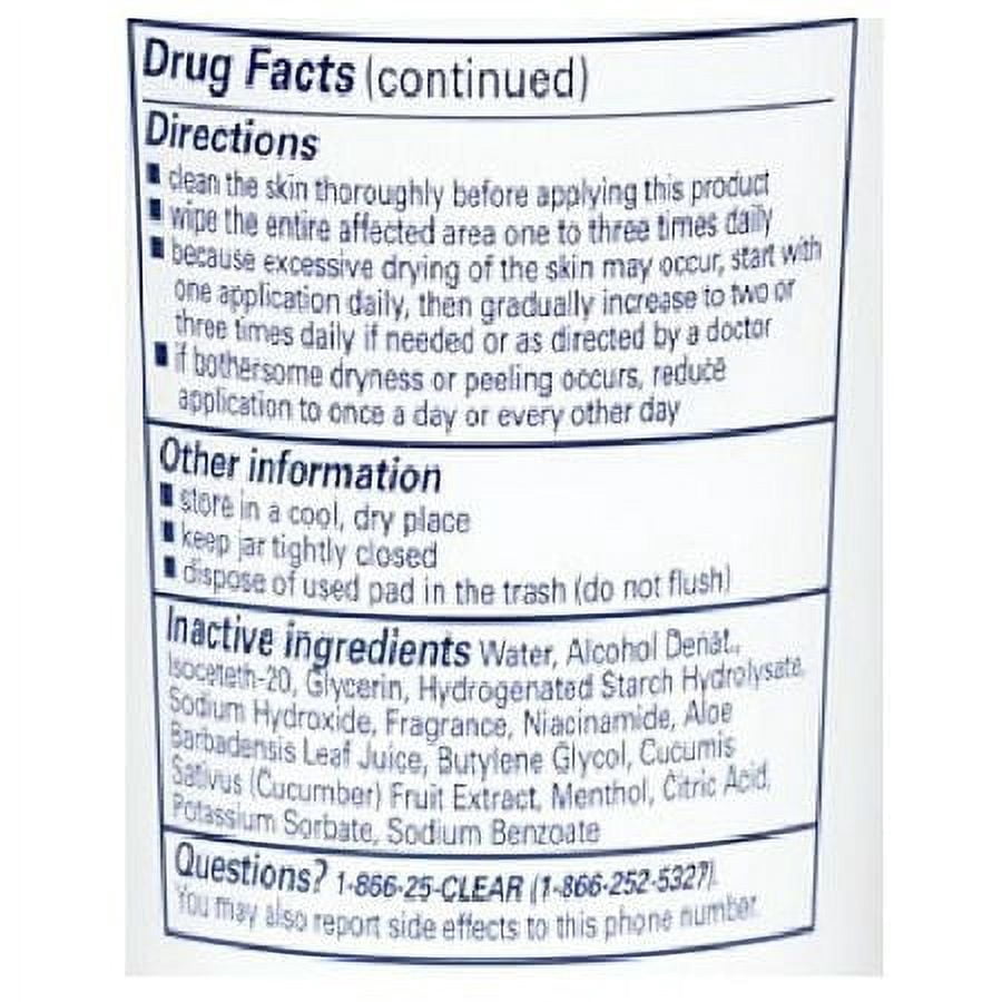 Clearasil Ultra Acne Control Treatment Facial Cleansing Daily Pads 5 in1 with Salicylic Acid 90.0 ea Pack of 2
