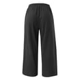 thumbnail image 5 of Women Trousers Guards Loose Straight Rope Sports Casual Pants, 5 of 5