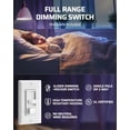 thumbnail image 4 of Interruptor de intensidad DEWENWILS, 600 W, incandescente, 150 W, LED, 120 V, 4 of 7
