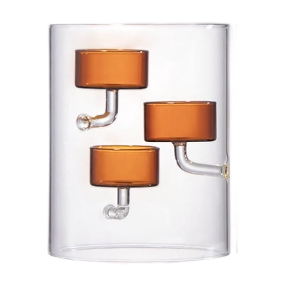 PatungKu Clear Cylinder Glass Candle Holder Multipurpose Floating Candle Centerpieces
