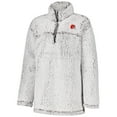 thumbnail image 2 of Women's G-III 4Her by Carl Banks Gray Cleveland Browns Sherpa Full-Zip Jacket, 2 of 3