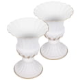 thumbnail image 3 of SHISUYAN 2Pcs Decorative Graveyard Flower Pot Urn Planter Iron Flower Vase Exquisite Memorial Vase, 3 of 8