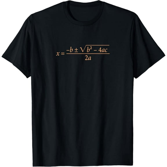 Exquisite and comfortable-Cool Quadratic Formula Math Equation Geek Nerd T-Shirt