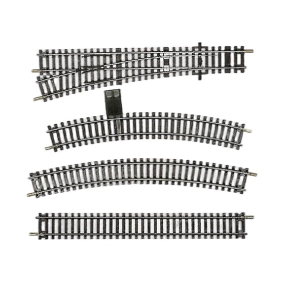 Zylopa Precision Nickel Silver HO Scale Train Track Set | Multi-Spec Straight & Curved Rails | Compatible with HODC Series | Essential for Model Railroad Layouts "