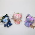 thumbnail image 6 of Small Roses Bouquet Artificial Flower - Preserved Flower Gift for Mothers - 4.3" Unique Gifts Valentine's Day,Mother's Day,Thanksgiving,Birthday,Anniversary,Artificial Flowers(Purple), 6 of 7