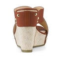 thumbnail image 3 of BLISSFUL STEP Women's Platform Slide Wedge Sandals Brown (Size 9), 3 of 6