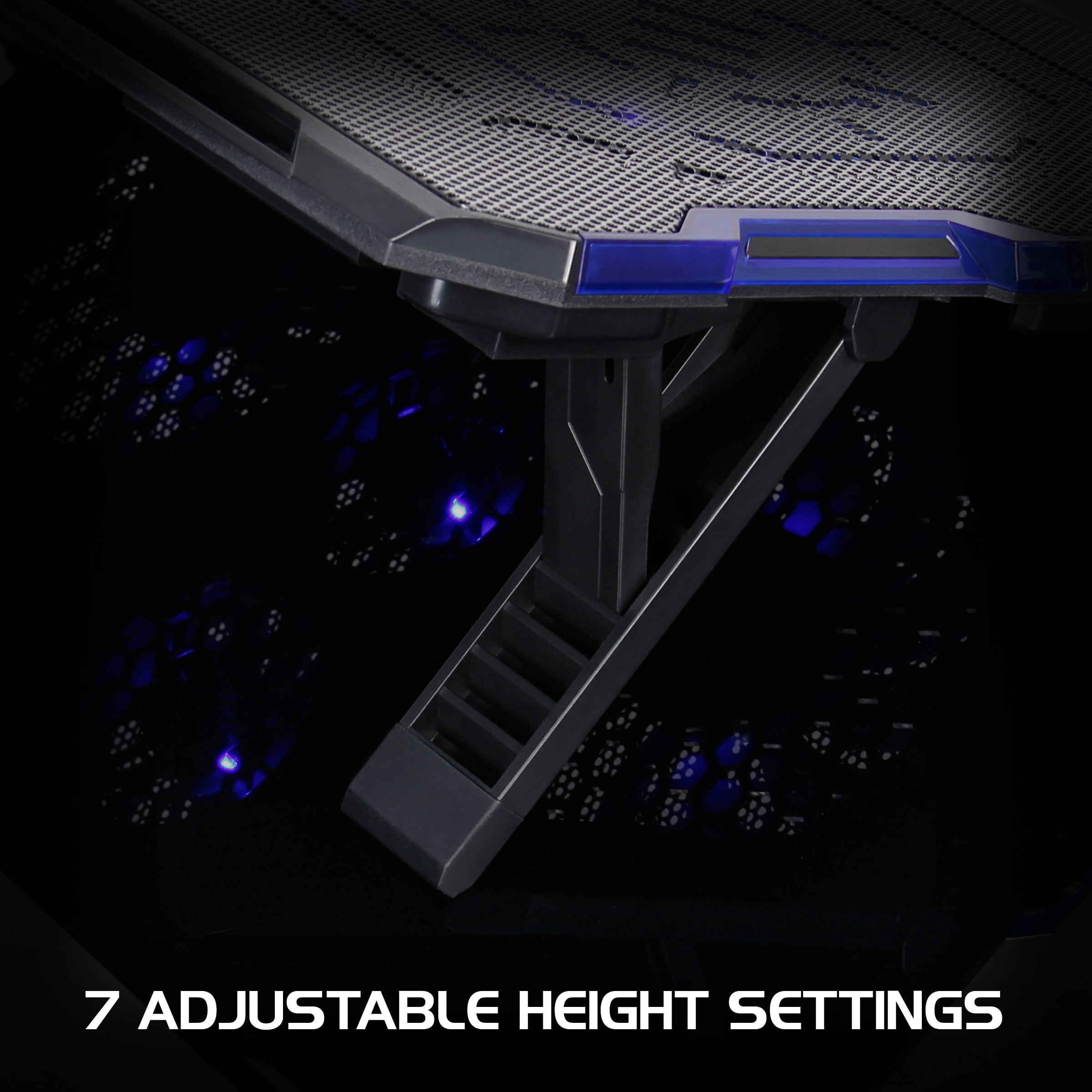 ENHANCE Cryogen Gaming Laptop Cooling Pad with 5 Ultra Quiet Cooler Fans and 2 USB Ports