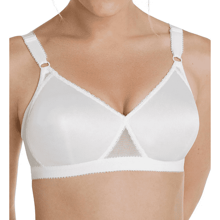 PLAYTEX White Cross Your Heart Tricot Lightly Lined Bra, US 44B, UK 44B, NWOT