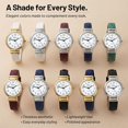 thumbnail image 6 of Blekon Collections Japanese Quartz 30mm Womens Snake Style Leather Cuff Bangle Watch, 6 of 6
