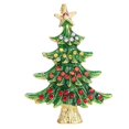 thumbnail image 1 of Broche de Navidad de Año Nuevo para mujer, muñeco de nieve, Papá Noel, árbol, ciervo, campana, sombrero, esmalte de diamantes de imitación, joyería bonita, regalos para niños, 1 of 4