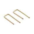 thumbnail image 4 of 15 mm Upside Down Arc Earrings Open Huggie Hoop Threader Staple Simple Drop Hook Piercing Earrings 18 GA 14K Yellow Gold Filled Sparkle Wire, 4 of 8