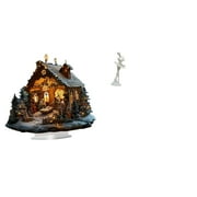 FVDPWYE Elegant Dancing Girl Acrylic Table Decor Freestanding Modern Ballerina Sculpture for Bedroom Office Party Home Bookshelf Festival Entrance