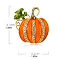 thumbnail image 3 of Halloween Rhinestone Pumpkin Brooch,Oil-Dripping Cardigan Pin,Thanksgiving Green Leaf Brooches,Holiday Brooch,Cute Fall Holiday Festival Hat Bag Suit Dress Accessories Jewelry Gift Souvenir,Orange, 3 of 8