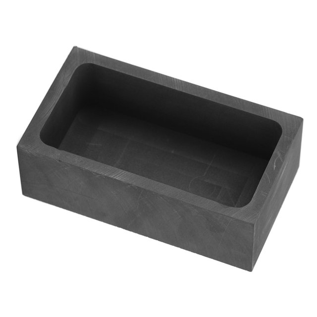 Harhinhe Rectangular Graphite Ingot Mold Jewelry Metal Refining Crucible for Melting Casting Gold Copper Brass