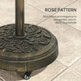 thumbnail image 6 of Outsunny Patio Umbrella Base, 46 lbs Umbrella Base with Wheels, Outdoor Umbrella Stand for 1.3"/1.5"/1.9" Poles for Outdoor, Lawn, Poolside, Bronze, 6 of 9