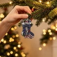thumbnail image 4 of Patriotic 250th Anniversary Christmas Ornaments,250 Anniversary USA Merchandise,Metal Hanging Christmas Decorations,Stocking Stuffers,Commemorative Gifts for Mom Dad Friends Coworker(G), 4 of 6