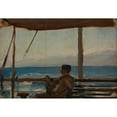 thumbnail image 3 of Jan Ciągliński 18x14 Black Modern Framed Museum Art Print Titled - The Caucasus (Łobojkow on a Boat) (1935), 3 of 5