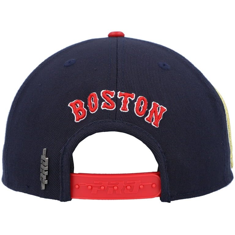 Men\'s Pro Standard Navy Red OSFA City Boston Pink Snapback Double Sox Undervisor - Hat