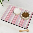 thumbnail image 3 of Boho Retro Floral Pet Feeding Mat-Absorbent Pet Placemat for Food and Water Bowl, with Waterproof Rubber Backing, Quick Dry Water Dispenser Mat for Dog and Cat (16"x24"), 3 of 7