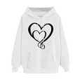 thumbnail image 2 of WJHWSX Hoodies for Women,Womens Hoodies,Stretch Fabric,Breathable,Polyester,White,S(US:4), 2 of 6