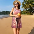 thumbnail image 3 of Lukts Robe Sans Manches à Paillettes Roses pour Femmes, Robe d'Été à Col Rond avec Poches, Adaptée à la Vie Quotidienne, Plage, Fête, 3 of 7