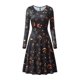 thumbnail image 1 of Vestidos de mujer Zulema Disfraz de Halloween columpio grande Cara de calabaza, 1 of 8