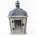 thumbnail image 3 of MDR Trading Inc. FP-TRS-003-Gr_Q01 Washed Gray Wood Frame And Metal Top And Handle Lantern, 3 of 3