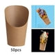 thumbnail image 5 of 50 cajas de papas fritas de papel kraft para vasos, suministros para hornear para fiestas, conos de papel Marrón, 5 of 9