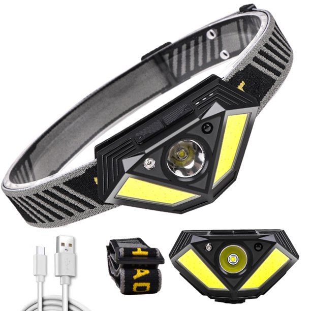 XPG + COB LED Potente faro Inducción de onda 6 modos Faro de seguridad al aire libre Likrtyny Para estrenar