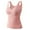 Pink, variant on Wancir Built In Bra Padded Tank Tops for Women Winter Thermal Sleeveless Scoop Neck Vest with Shelf Bra