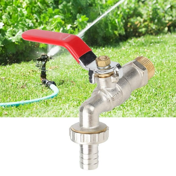 Qiilu G1/2  Outside Garden Tap Easy Turn On/Off Lever Handle Water Supply Faucet, Outside Faucet, Lever Garden Tap
