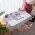 thumbnail image 2 of Yanluna Printed Tablecloth Sanrio Desk Mat Computer Desk Lamp Dust Cloth Dining Table Dormitory Desk Kuromi Cute Coffee Table Square, 2 of 6