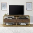 thumbnail image 2 of Halton Gold 64'' Long TV Stand and Storage Credenza, 2 of 4