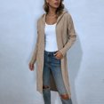 thumbnail image 2 of Enjoytime Fall Winter Long Cardigans for Women Long Sleeve Open Front Hooded Knit Coat Warm Cozy Casual Oversized Outerwear with Pockets, 2 of 6