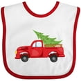 thumbnail image 3 of Inktastic Christmas Vintage Truck with Christmas Tree Boys or Girls Baby Bib, 3 of 4