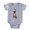 Heather Grey, variant on CafePress - Santa Boxer - Cute Infant Baby Football Bodysuit