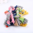 thumbnail image 4 of Rope Dog Toy Bite Resistant Knot Fun Puppy Teething Rope Toy Pet Chew Rope Toy, 4 of 10