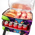thumbnail image 5 of Alien Double Layered Insulated Refrigerated Large Capacity Lunch Bag with Two Compartments - 7.1x11.4x16.1 Inches, 5 of 6