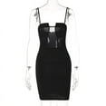 thumbnail image 3 of Goodwill Women Sexy Slim Fit Off Shoulder Suspender Fashion Stitching Mini Dress Out Bodycon Dress Night Party Club Outfits, 3 of 7