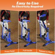 FITPLAY 50 MPH Manual Baseball Pitching Machine