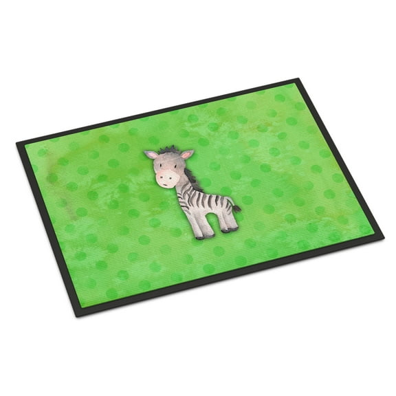 Polkadot Zebra Watercolor Doormat 24x36