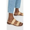 thumbnail image 3 of Sam Edelman Hopie Natural/Desert Sun Slip On Square Open Toe Double Strap Sandal (Natural/Desert Sun, 6), 3 of 4