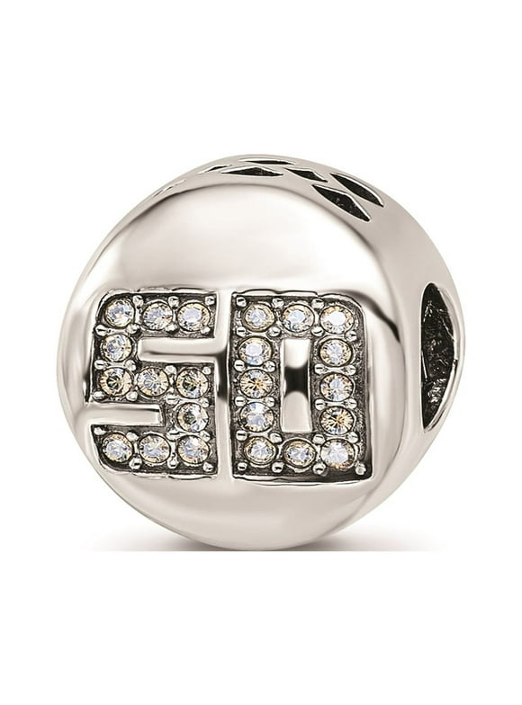 Reflection Beads Sterling Silver Crystal from Swarovski 2 Side Fantastic 50 Charm