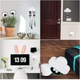thumbnail image 7 of Magnetic Key Holder, ABS + Magnet Cloud Shape Novelty Cute Home Decorations to Securely Hang Multiple Keys and Keychain Perfect for Installation in Hallways Kitchens or Bedrooms, White, 7 of 7