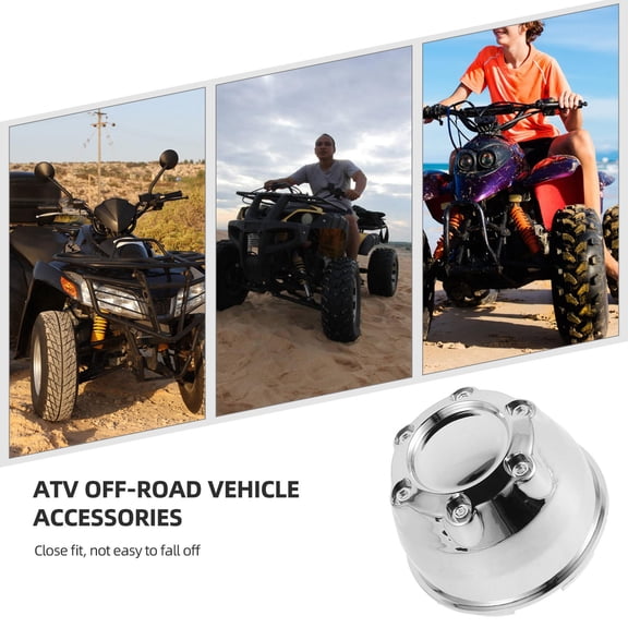 ETHZZLE Automotive Wheel Nut Cover Silver Plastic Waterproof Dustproof Hub Caps for Car Atv Off Road