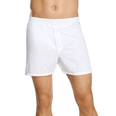 Hanes Mens White ComfortSoft Boxer Shorts (4 Pack)