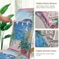 thumbnail image 5 of Yayeee 4 Pack Dining Chair Covers Stretch Parson Chairs Slipcovers Seat Protector, Seaside Door, 5 of 6