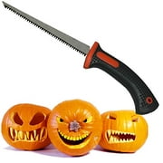 Keyfit Tools PROFESSIONAL Pumpkin Carving Knife, Adult Use Only, Extra Sharp Heat Treated"Blue Steel" Blade, Halloween Jack O' Lantern Carving Knife, Fruit Carver Knife, Tool